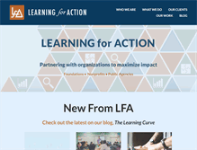 Tablet Screenshot of learningforaction.com